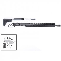 AR15 16" RIFLE BUILD KIT W/ 15" M-LOK HANDGUARD BCG LPK MAGPUL GRIP (ASSEMBLED UPPER)